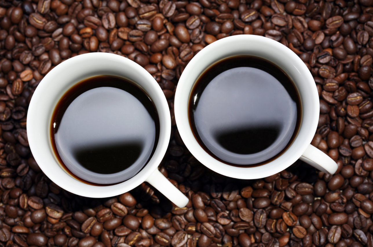 two cups of coffee